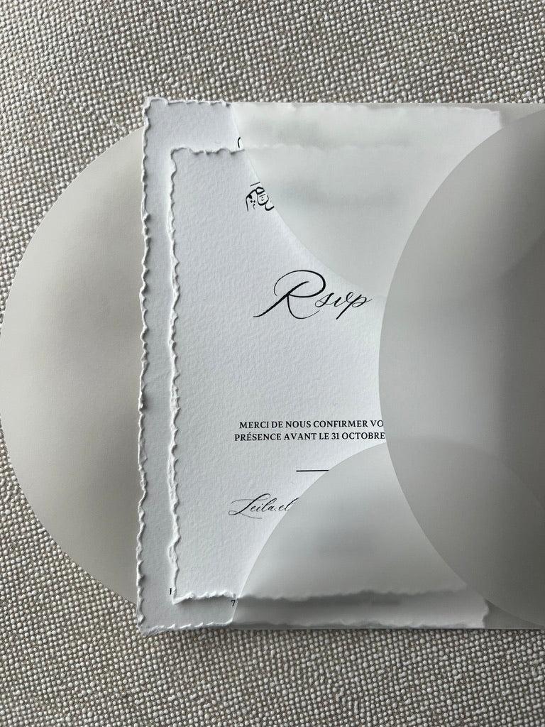 Faire-Part "NILUFER" (Invitation + Henné/Kina/RSVP)