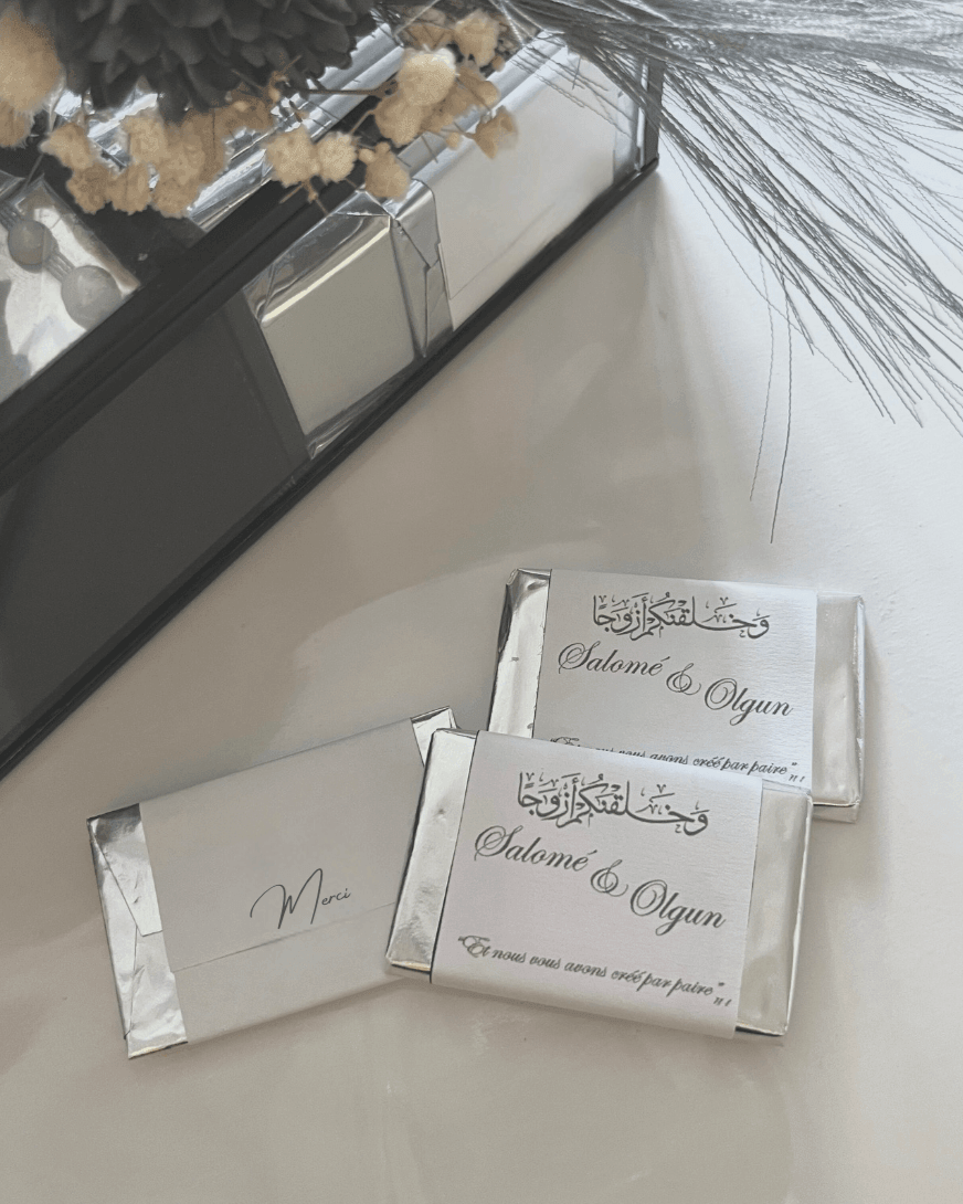 Chocolats personnalisées - Cadeaux invités