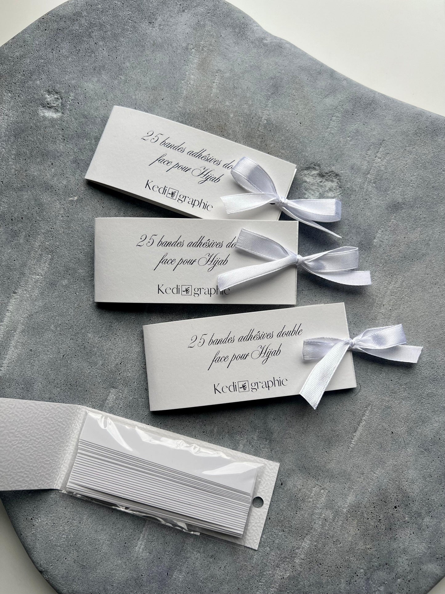 25 bandes adhésives double face hijab
