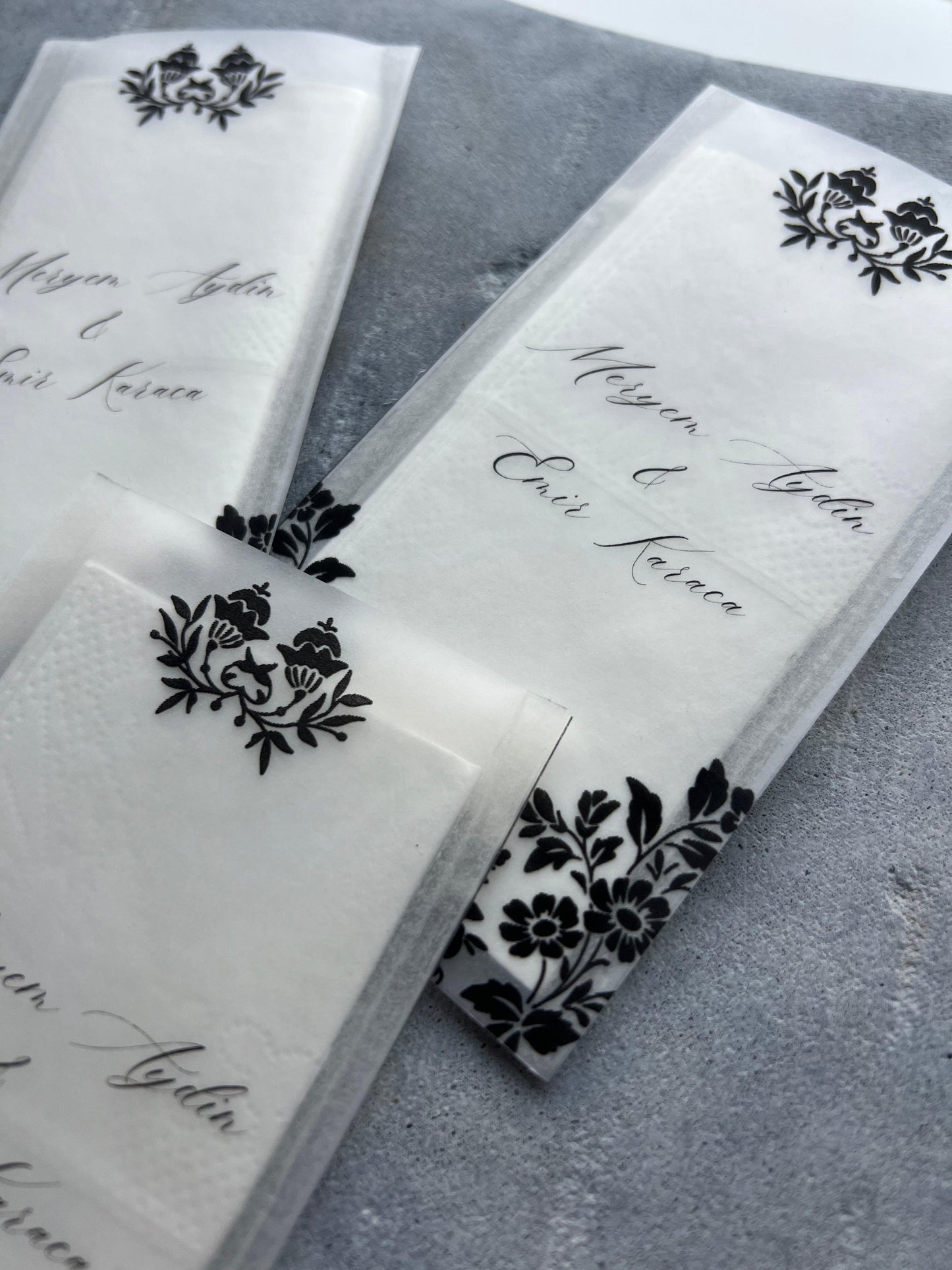 Paquet de mouchoirs en vellum - SULTANE