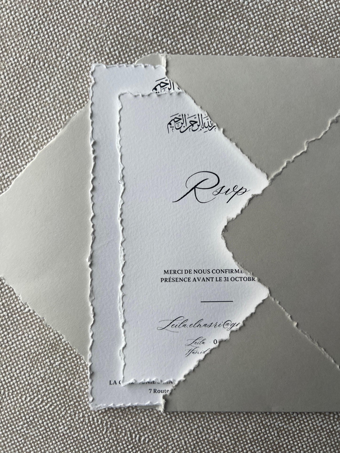 Faire-Part "NILUFER" (Invitation + Henné/Kina/RSVP)