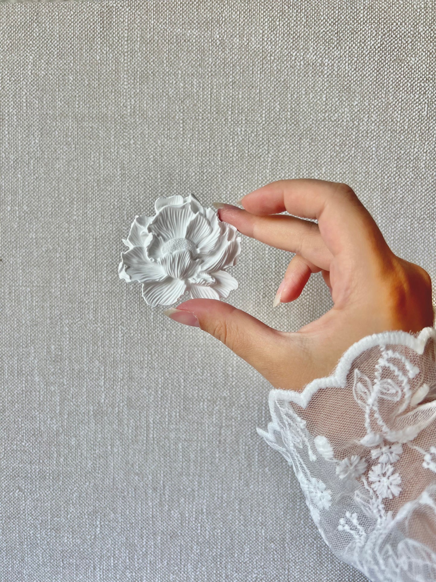 Carte avec Diffuseur en plâtre "Roses" - Cadeaux invités