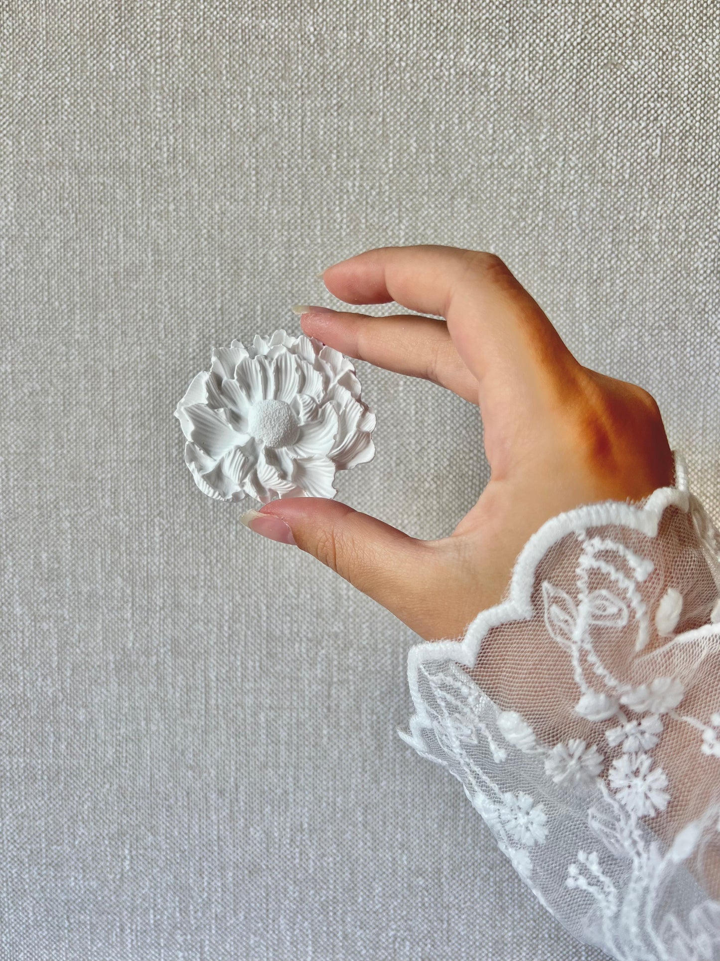 Carte avec Diffuseur en plâtre "Roses" - Cadeaux invités