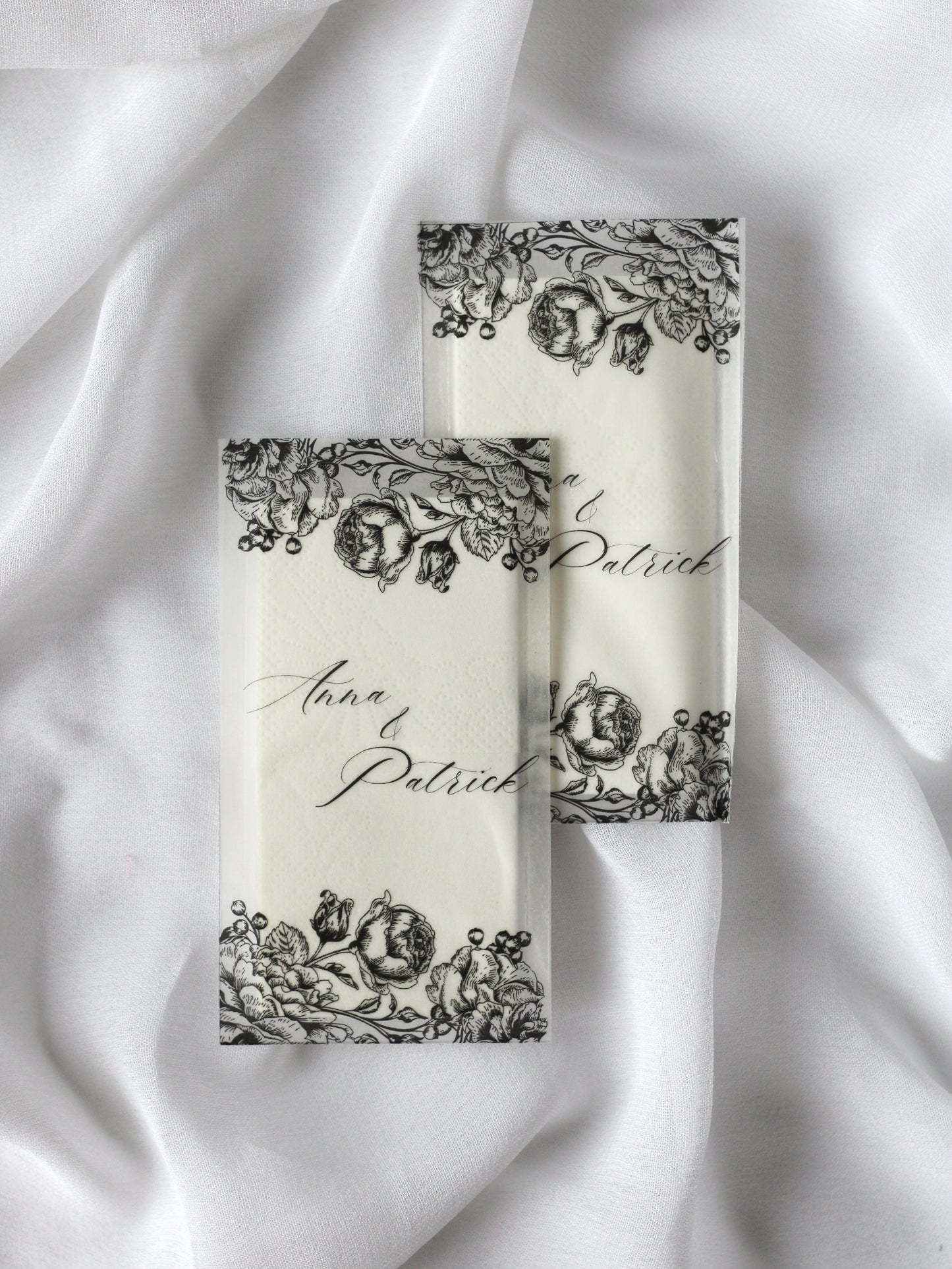 Paquet de mouchoirs en vellum - CAMELIA