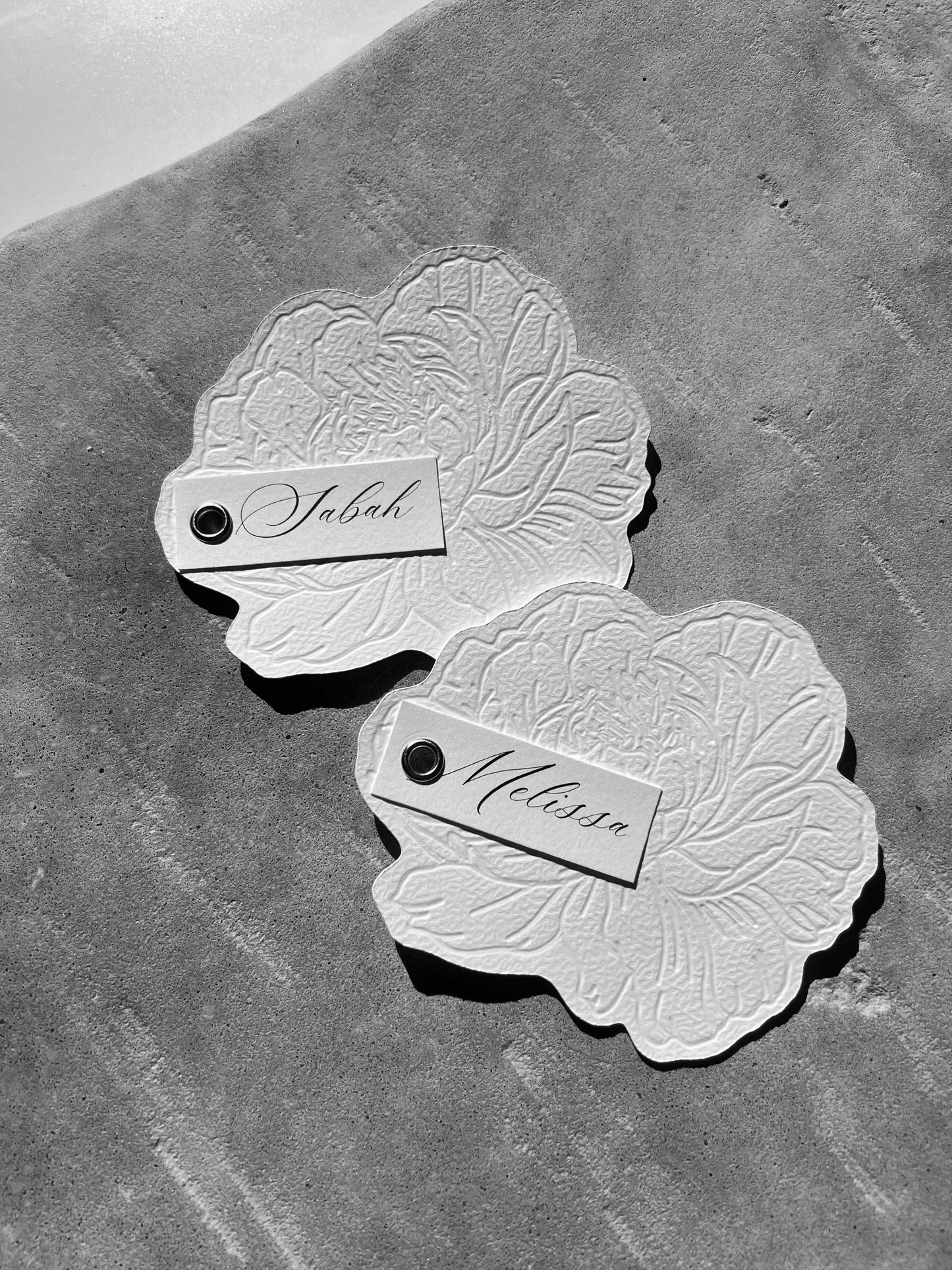 Marque-place - Pivoine