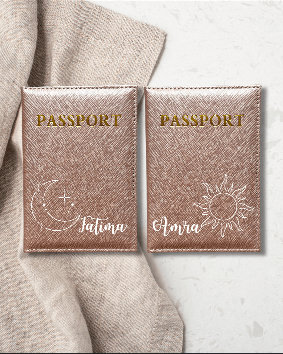 Set de 2 Protège Passeports - Modèle Amitié