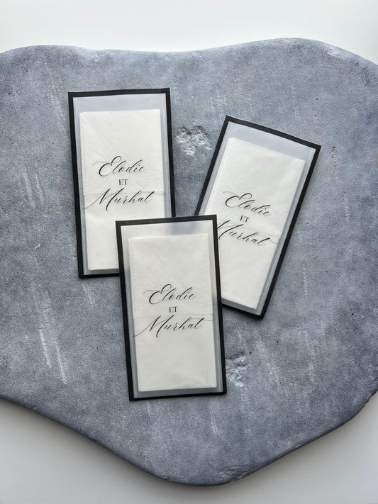 Paquet de mouchoirs en vellum - SIGNATURE