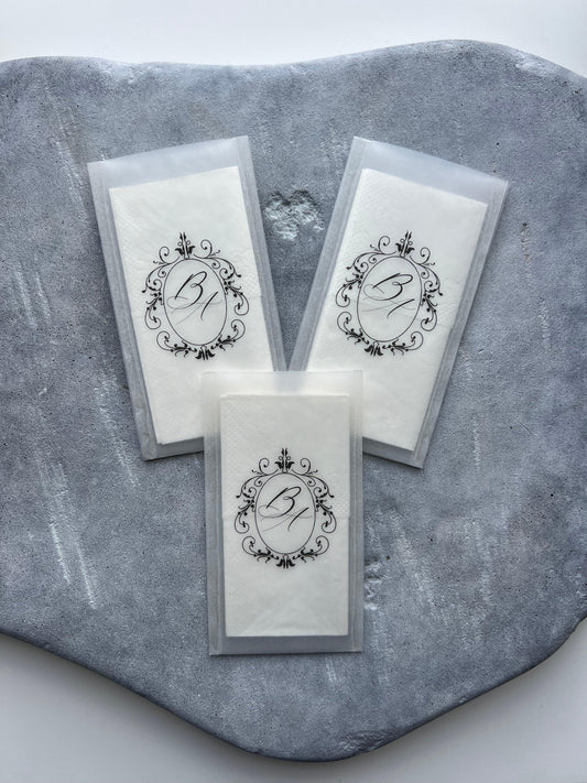 Paquet de mouchoirs en vellum - CHARLOTTE