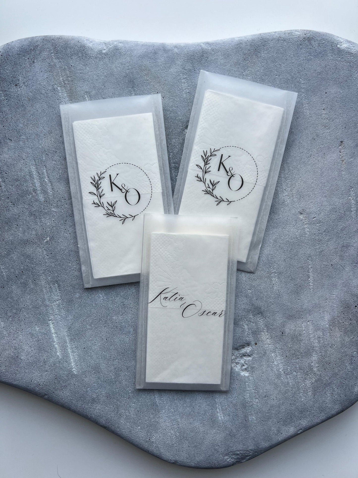 Paquet de mouchoirs en vellum - NACRE