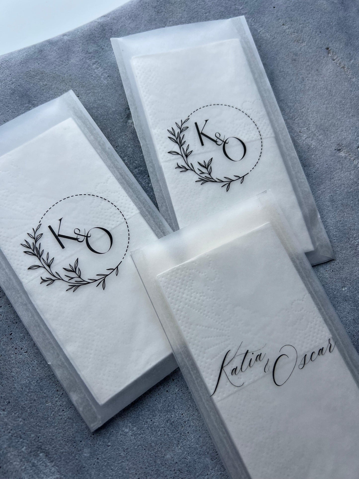Paquet de mouchoirs en vellum - NACRE