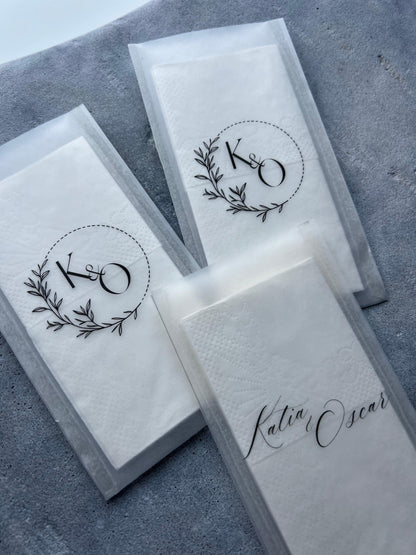 Paquet de mouchoirs en vellum - NACRE