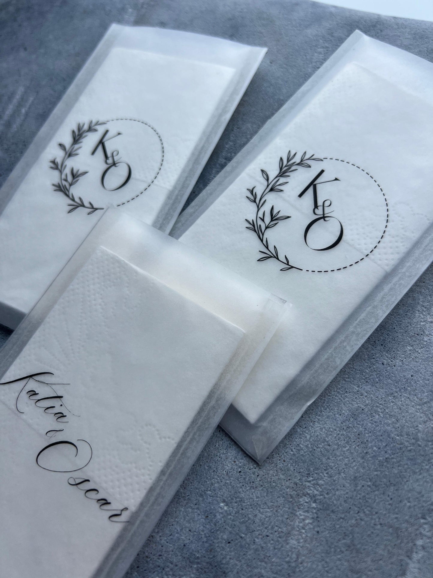 Paquet de mouchoirs en vellum - NACRE