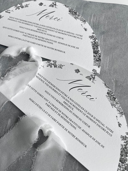 Carte de remerciement - VERSAILLES