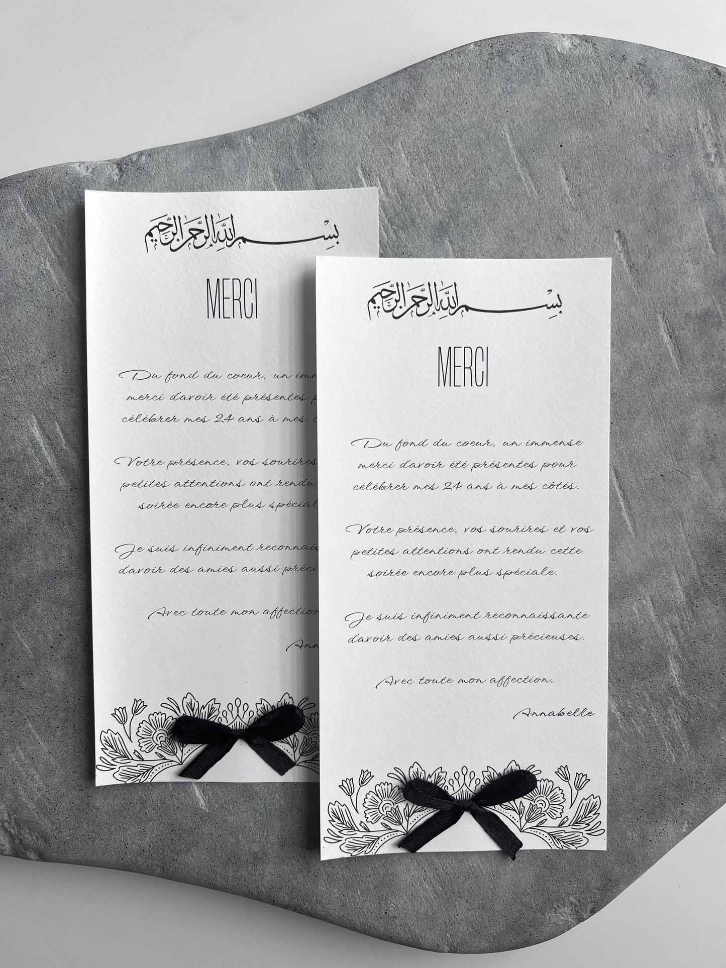 Carte de remerciement - AURORE