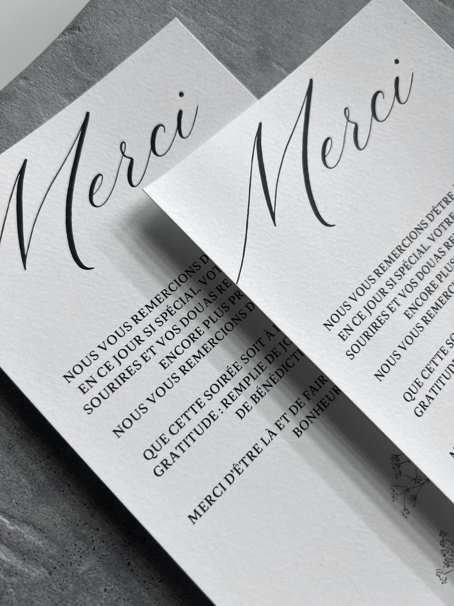 Carte de remerciement - DAPHNE