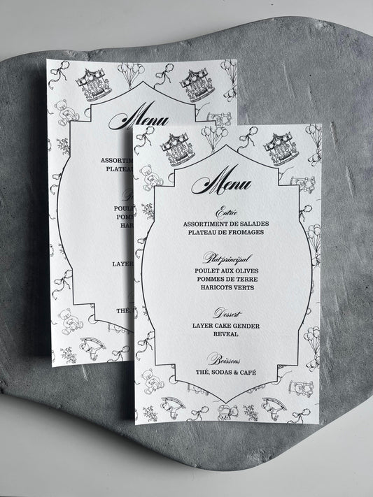Menu - MELODIE