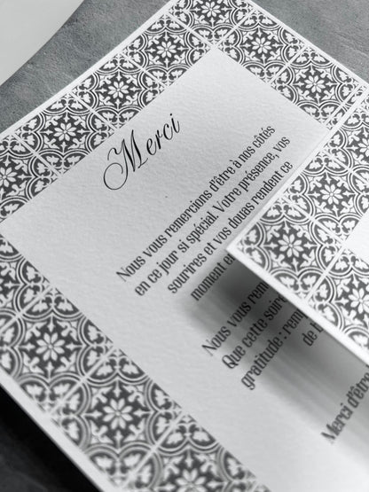 Carte de remerciement - IZNIK