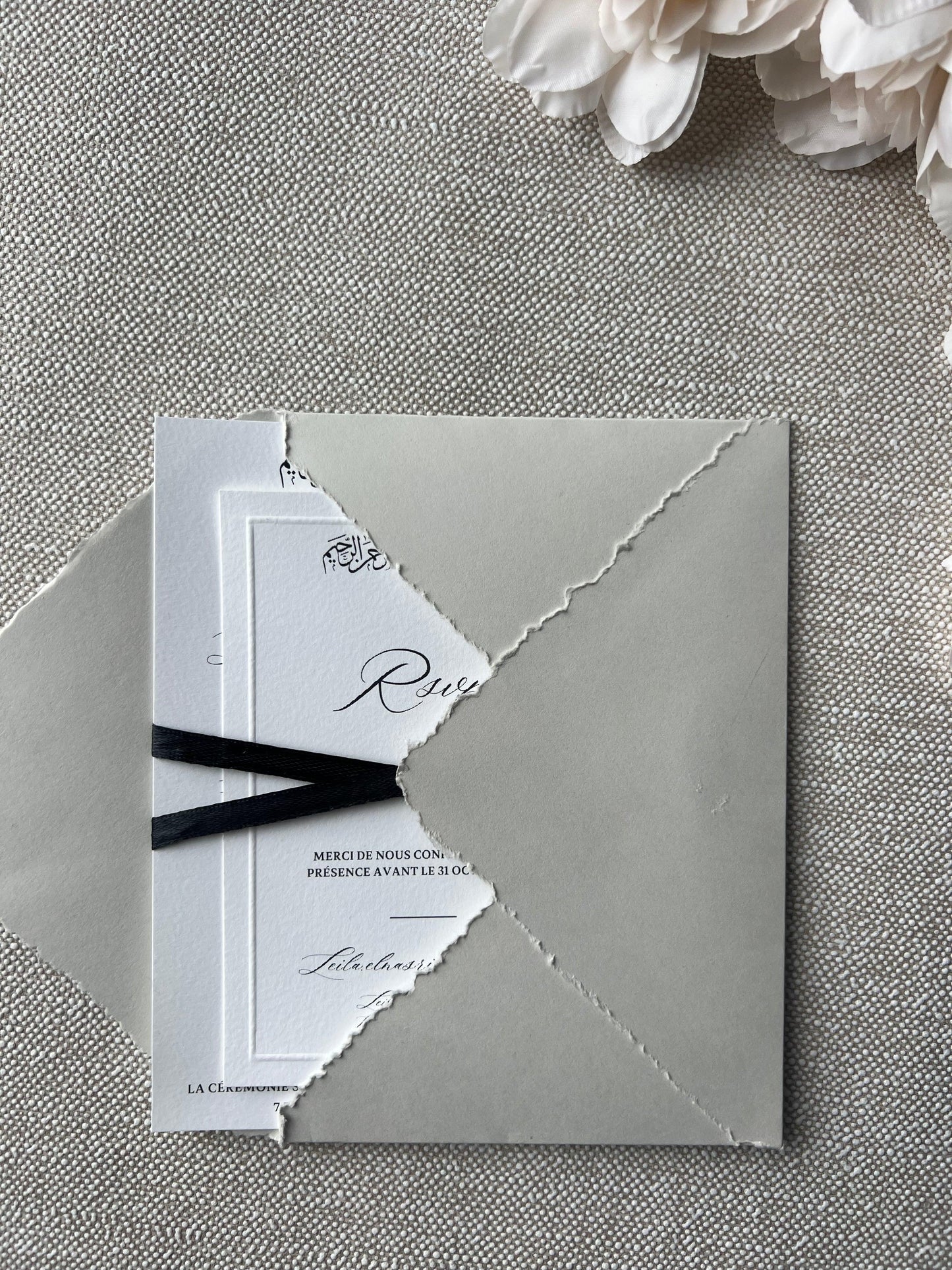 Faire-Part "SIGNATURE" (Invitation + Henné/Kina/RSVP)