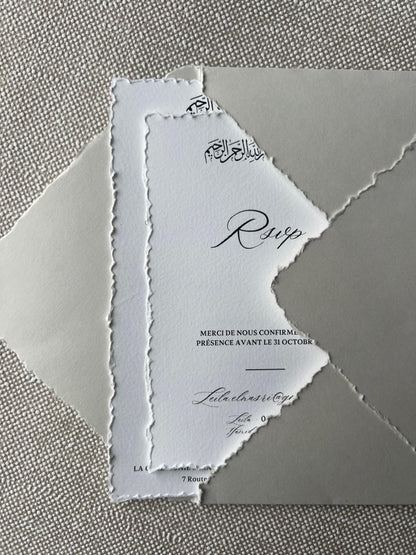 Faire-Part "NILUFER" (Invitation + Henné/Kina/RSVP)