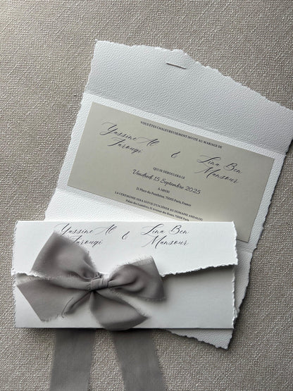 Faire-Part "SARAH" (Invitation simple)