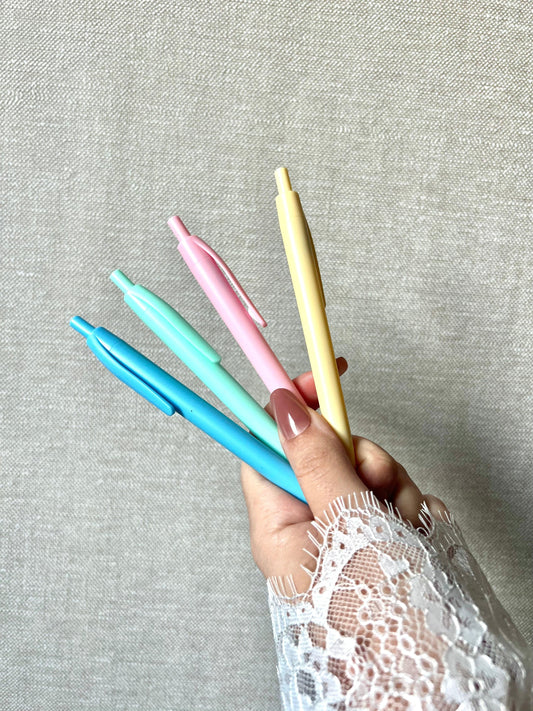 Lot de 4 Stylos Pastel