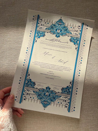 Certificat de Mariage Religieux "VERSAILLES"