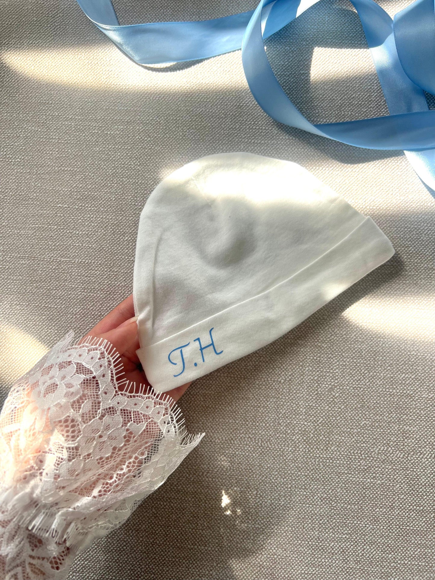 Bonnet de naissance - Initiale