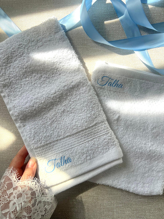 Set Serviette de Bain+ Gant - Prénom