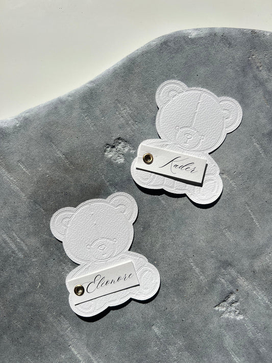 Marque-place prénom - LUXURY - Ourson