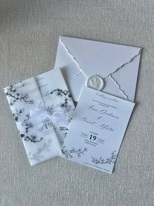 Faire-Part "COVEY" (Invitation simple)