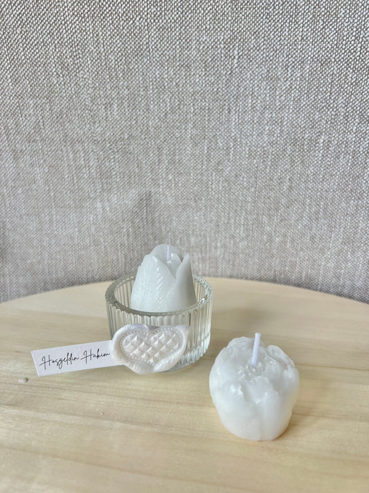 Bougie Roses - Cadeaux invités