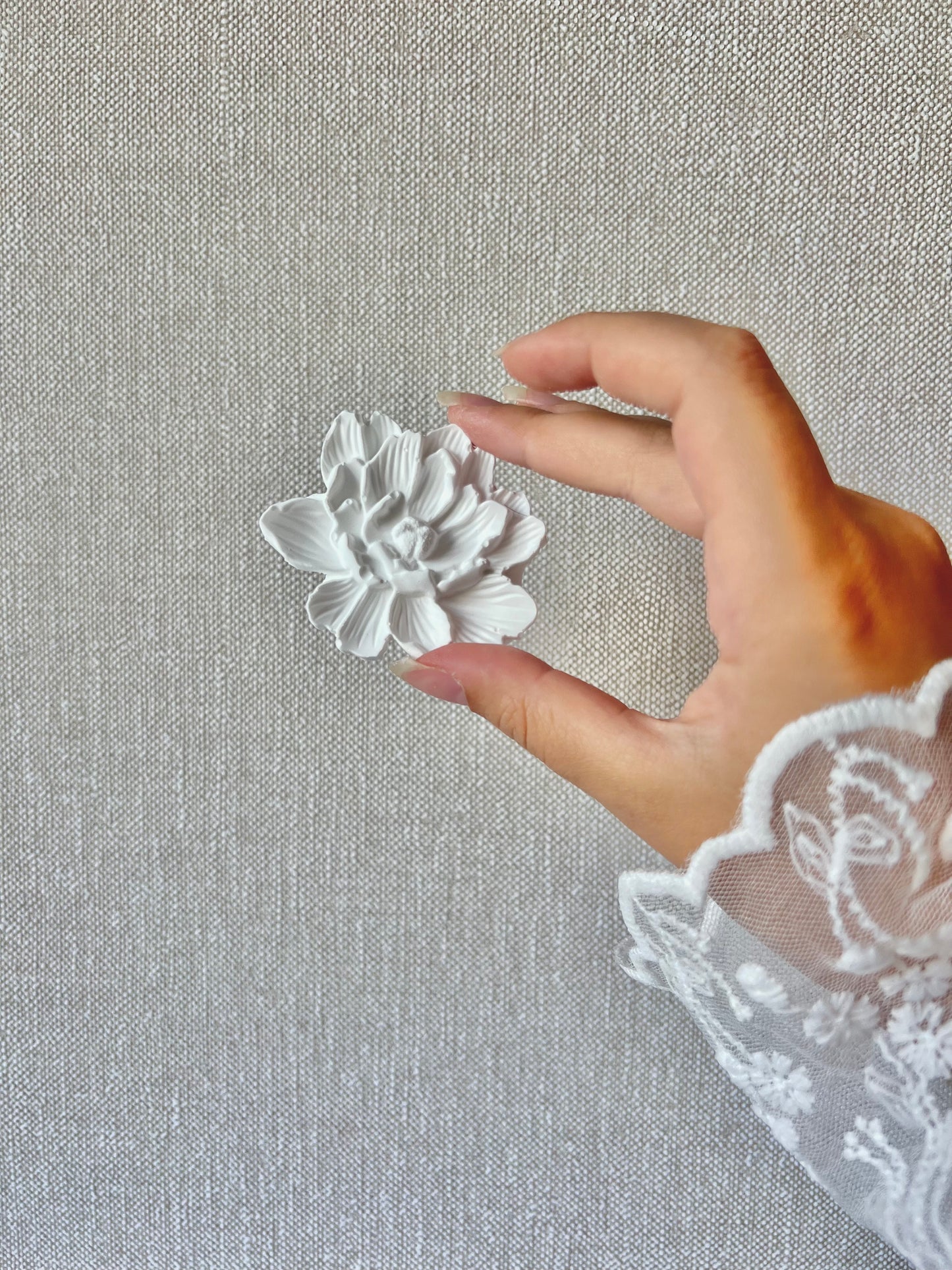 Carte avec Diffuseur en plâtre "Roses" - Cadeaux invités