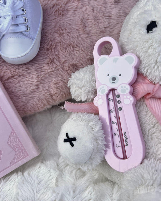 Thermomètre de bain - Rose Ourson
