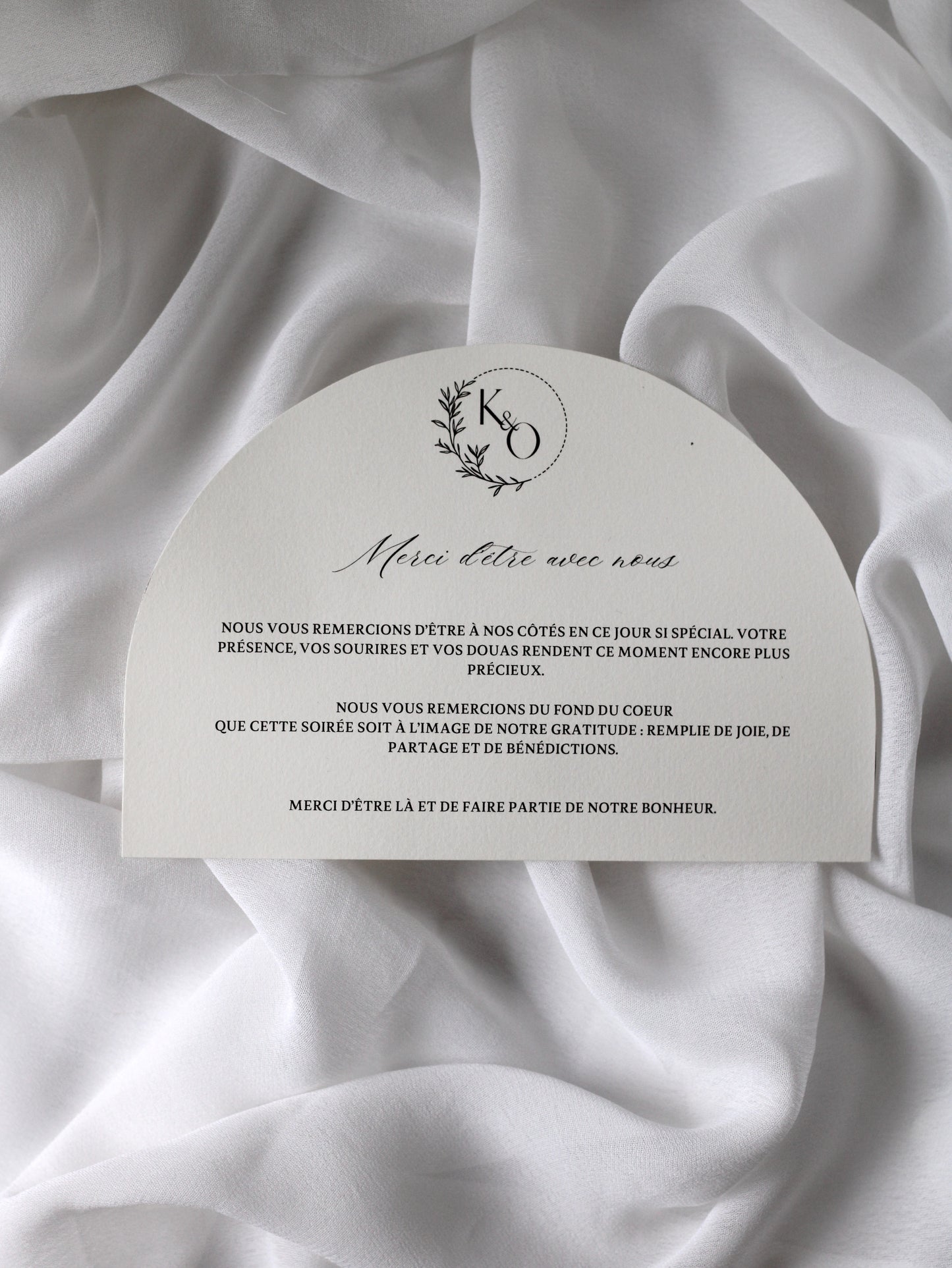 Carte de remerciement - NACRE