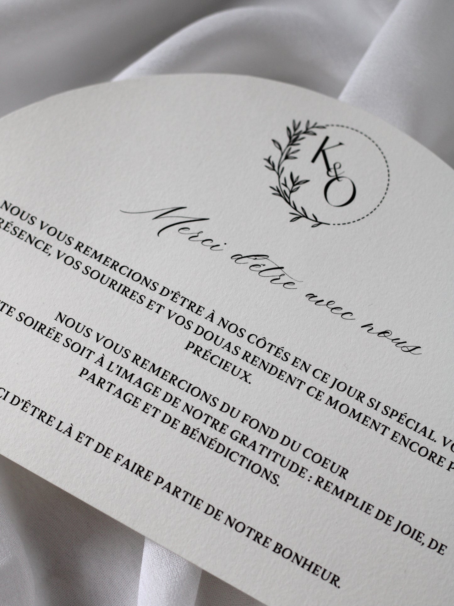 Carte de remerciement - NACRE