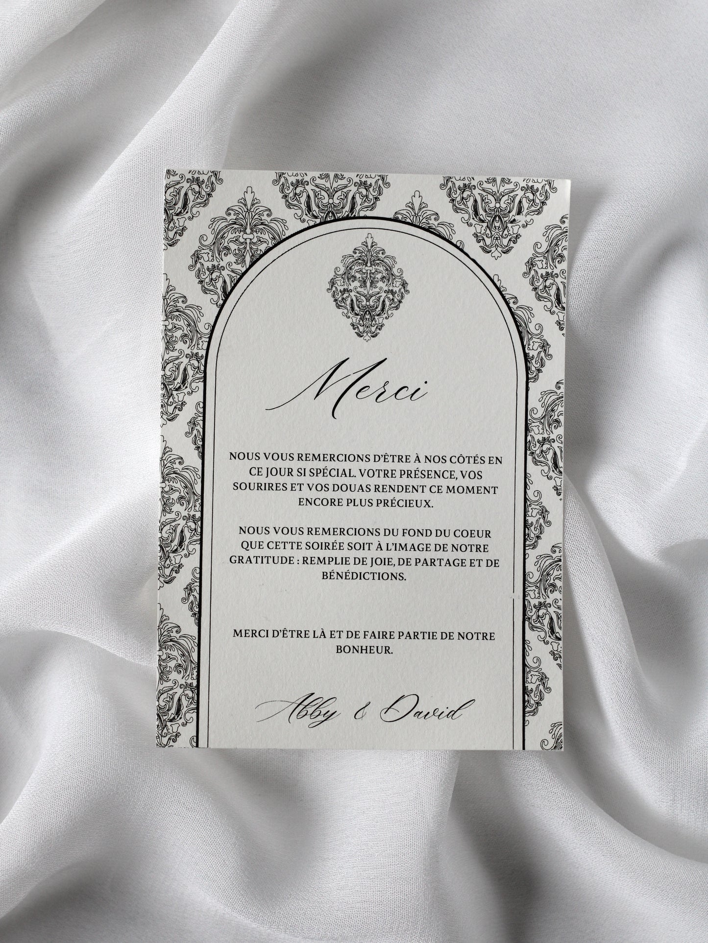 Carte de remerciement - PALAZZO