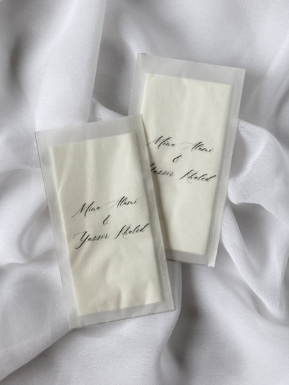 Paquet de mouchoirs en vellum - NILUFER