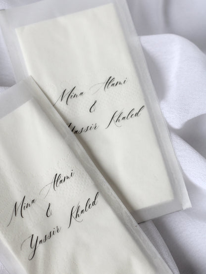 Paquet de mouchoirs en vellum - NILUFER