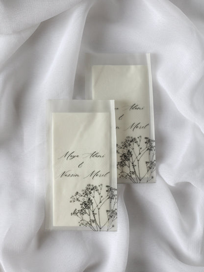 Paquet de mouchoirs en vellum - DAPHNE