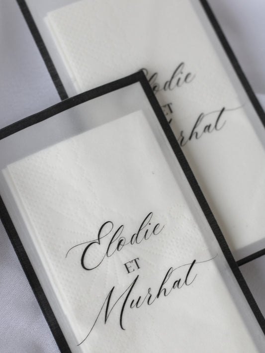 Paquet de mouchoirs en vellum - SIGNATURE