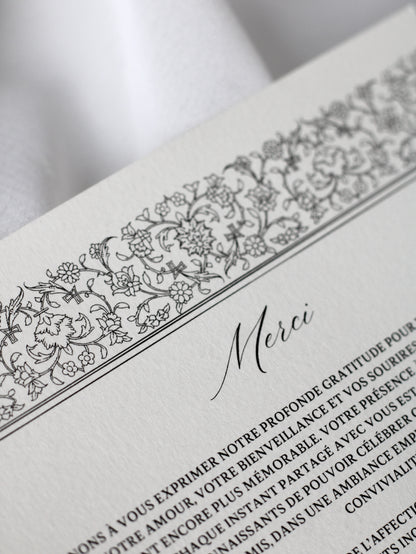 Carte de remerciement - ZENITH