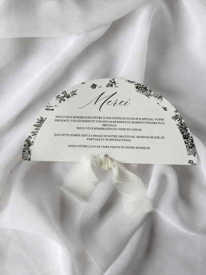 Carte de remerciement - VERSAILLES