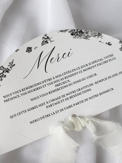 Carte de remerciement - VERSAILLES