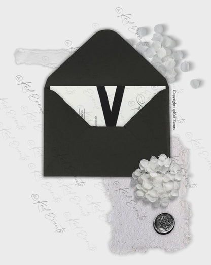 Faire-part numérique - SIGNATURE "noire"